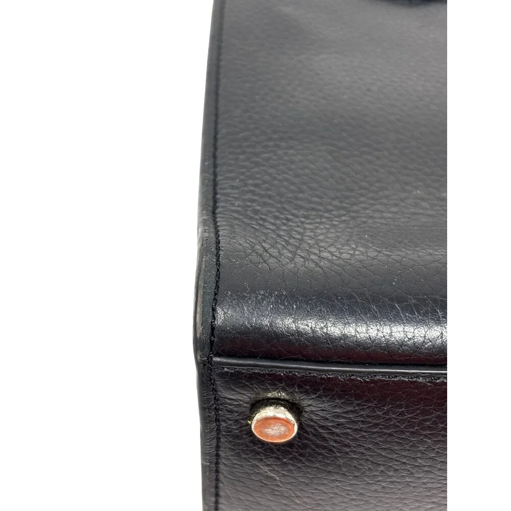 Kate Spade Hayes Medium Black‎ Pebbled Leather Handbag Purse Crossbody